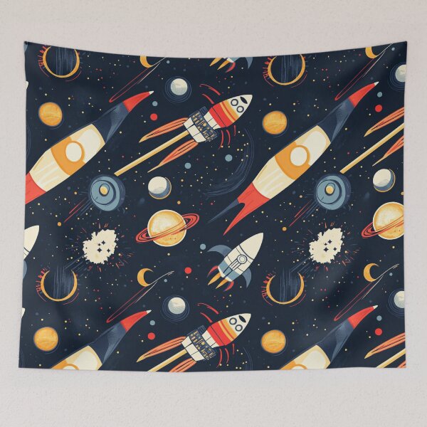 Item preview, Space and technology motifs designed and sold by mind-coloring.