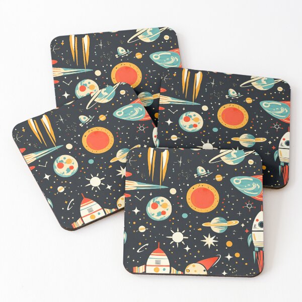 Item preview, Space and technology motifs designed and sold by mind-coloring.