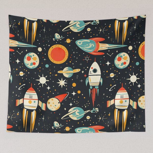 Item preview, Space and technology motifs designed and sold by mind-coloring.