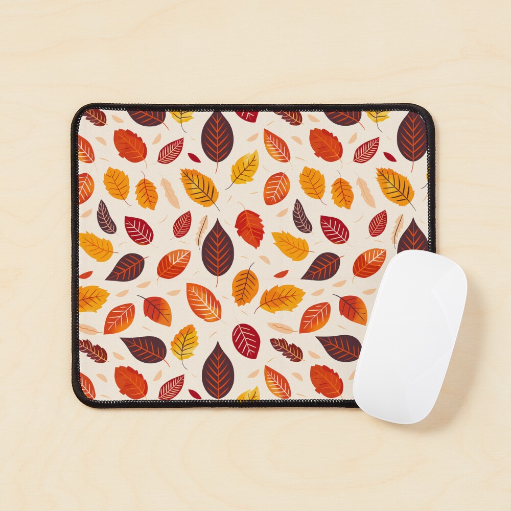 Mouse Pad Autumn Leaves: Cozy Fall Foliage Vibes Mouse Pad