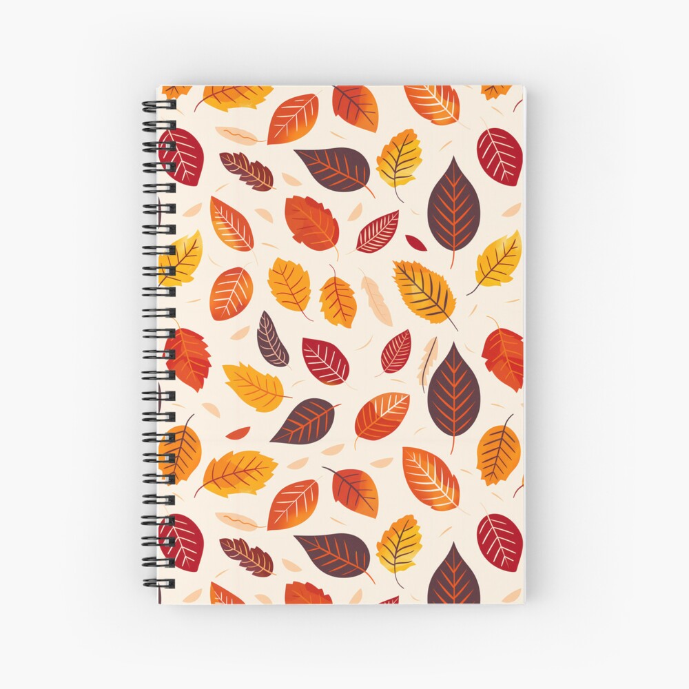 Autumn Leaves: Cozy Fall Foliage Vibes Spiral Notebook