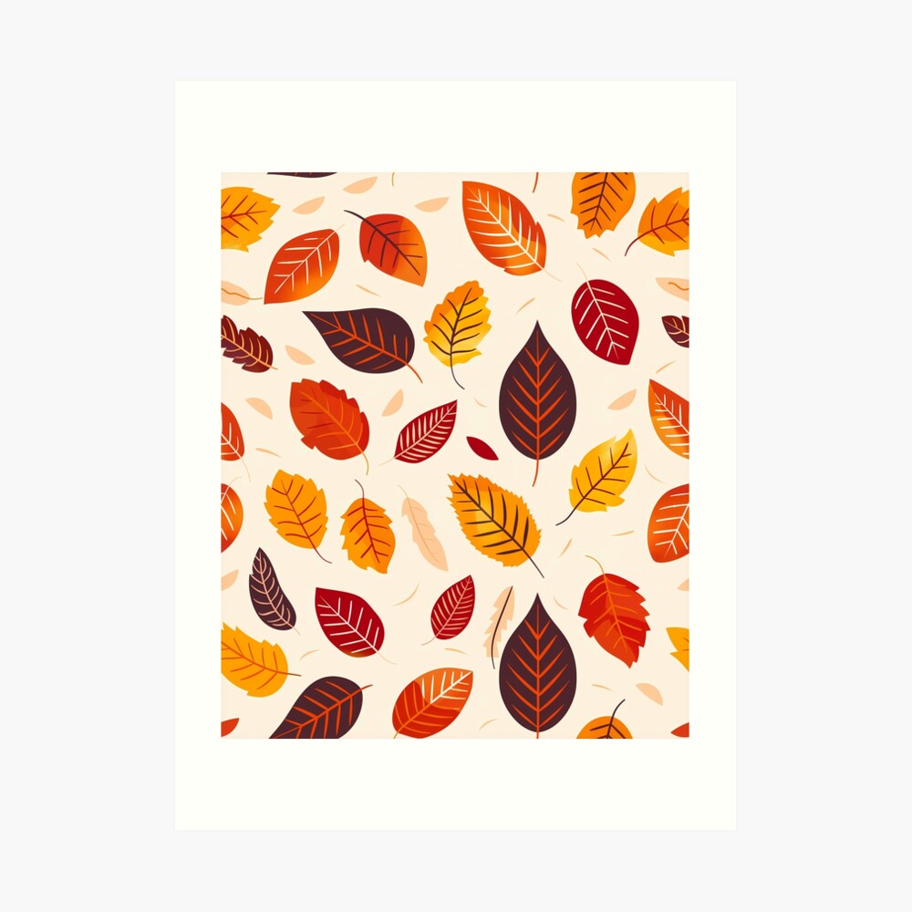 Photographic Print - Autumn Leaves: Cozy Fall Foliage Vibes