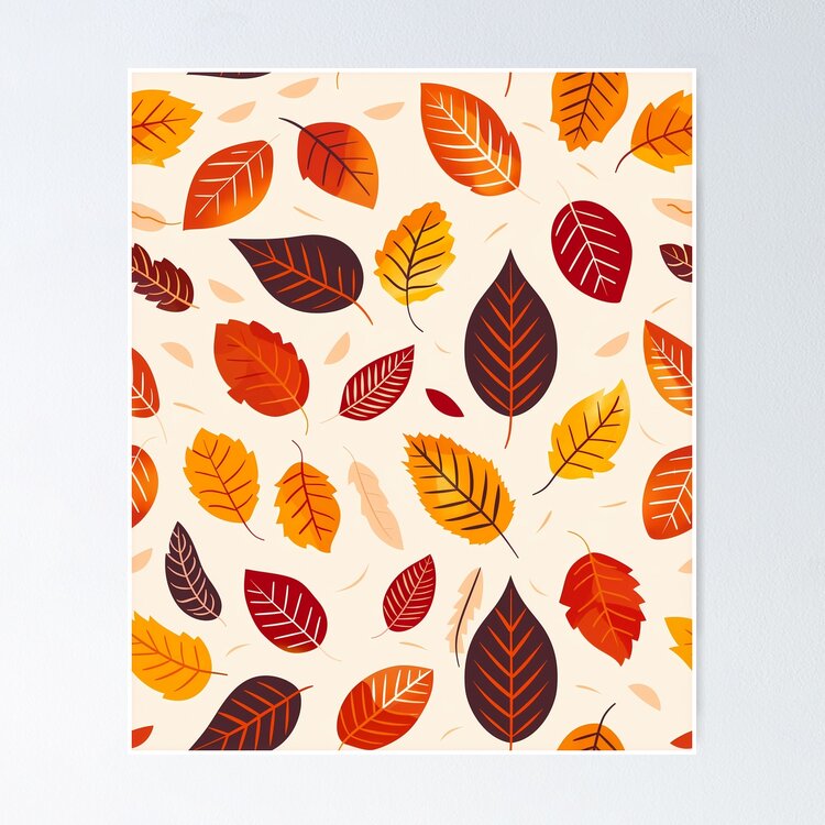 Poster - Autumn Leaves: Cozy Fall Foliage Vibes
