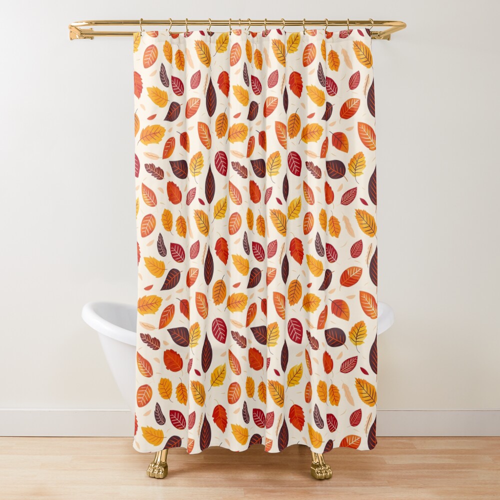 Shower Curtain — Autumn Leaves: Cozy Fall Foliage Vibes