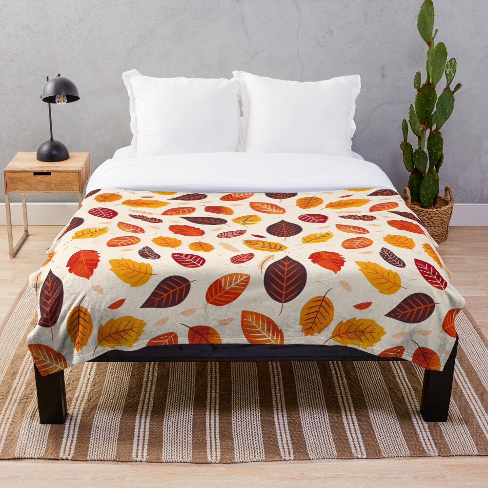 Throw Blanket - Autumn Leaves: Cozy Fall Foliage Vibes