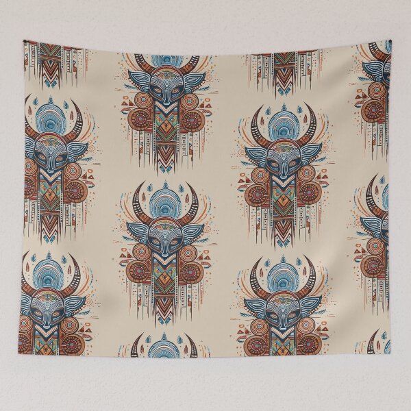 Item preview, Totem Nature Mask | Gods & Masks Collection | Beige designed and sold by monkeybusiness.pt.