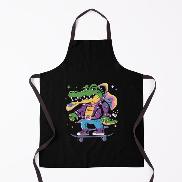 Item preview, Cool Crocodile Skater in a Punk Rock Jacket designed and sold by love3617.