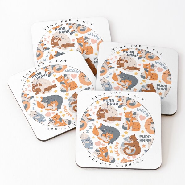 Item preview, Time for a Cat Cuddle Session – Perfect for Cat Lovers! designed and sold by DesignByMalwina.