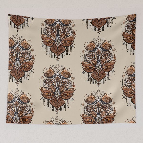 Item preview, Bird Nature Mask | Gods & Masks Collection | Beige designed and sold by monkeybusiness.pt.