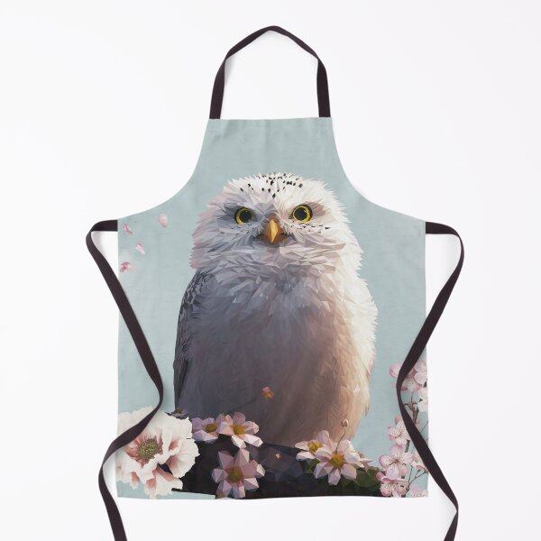 Item preview, Snowy owl with cherry blossoms designed and sold by Artenreich.