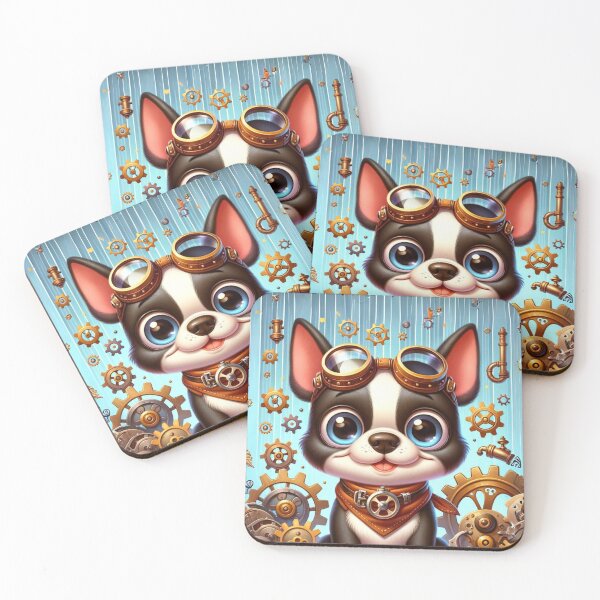 Item preview, Steampunk Boston Terrier designed and sold by Sillytoe.