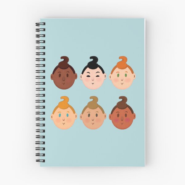 Item preview, Baby boys Faces designed and sold by Scrabbly Doodles.