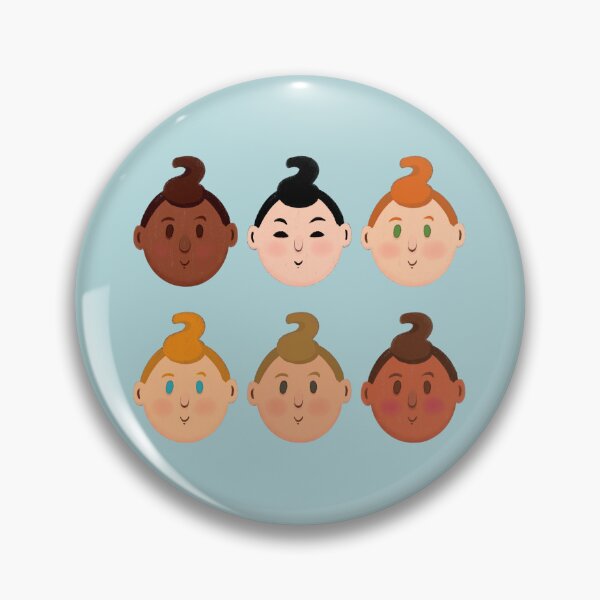 Item preview, Baby boys Faces designed and sold by Scrabbly Doodles.