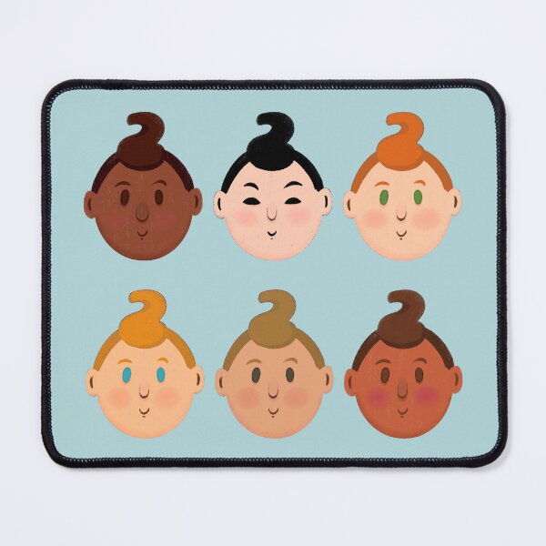 Item preview, Baby boys Faces designed and sold by Scrabbly Doodles.