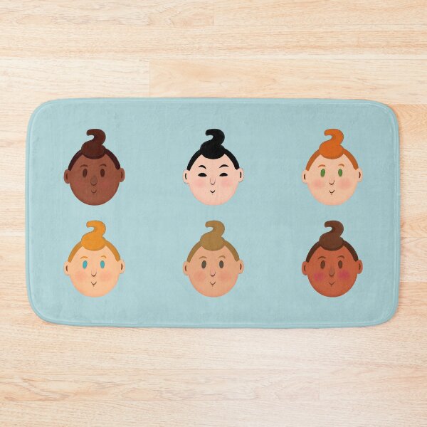 Item preview, Baby boys Faces designed and sold by Scrabbly Doodles.