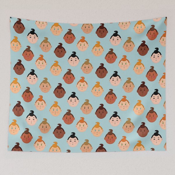 Item preview, Baby boys Faces designed and sold by Scrabbly Doodles.