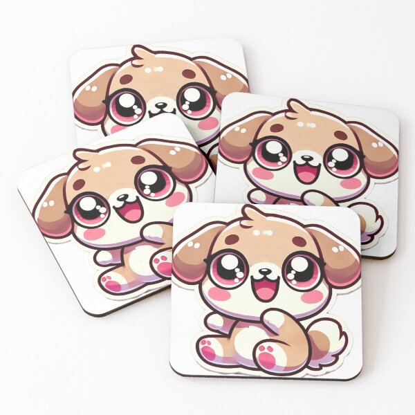 Item preview, Adorable Kawaii Dog - Cute and Playful Cartoon Design for Dog Lovers and Kawaii Enthusiasts designed and sold by DiverzeDesignz.