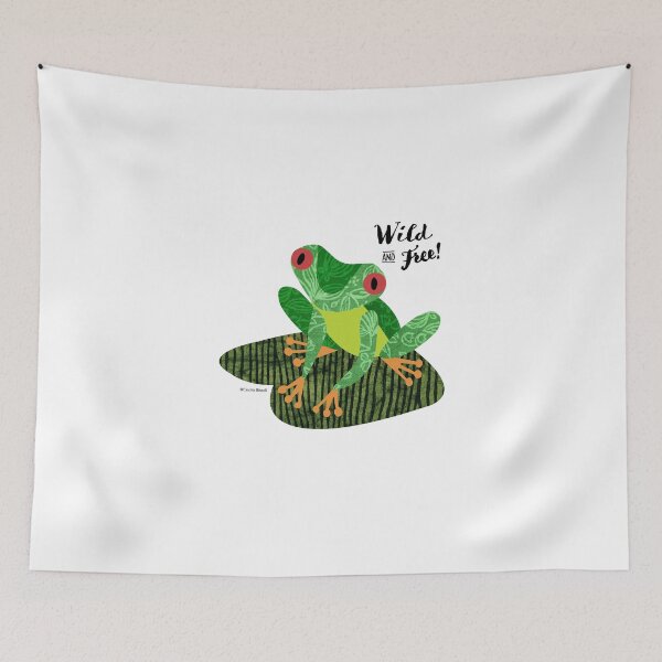 Item preview, Frog - Wild and Free designed and sold by Cecilia Bissoli.
