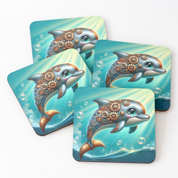 Item preview, Steampunk Bottlenose Dolphin designed and sold by Sillytoe.