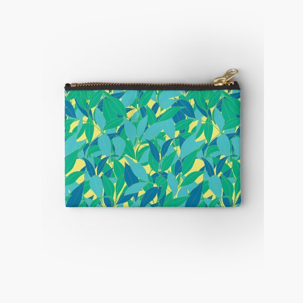 Item preview, Intertwined foliage blue version yellow background designed and sold by GENEST-V.