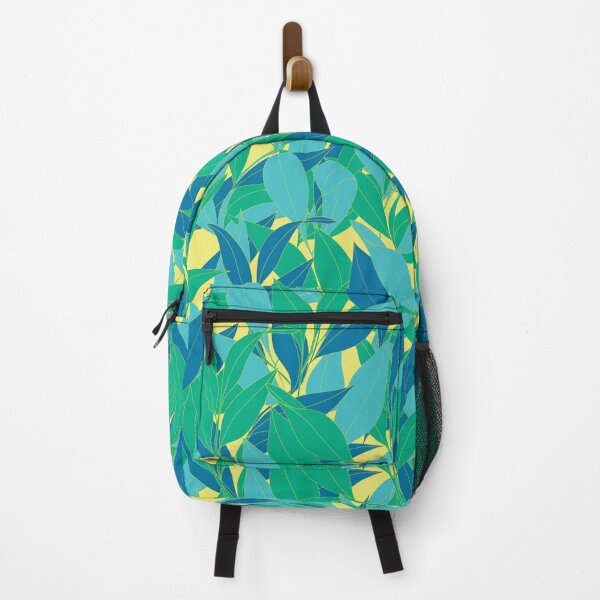 Item preview, Intertwined foliage blue version yellow background designed and sold by GENEST-V.