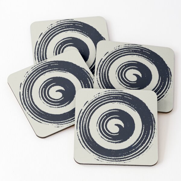 Artikelvorschau, Schwarze und weiße Kreise und Spirale entworfen und verkauft von Blink Art Studio.