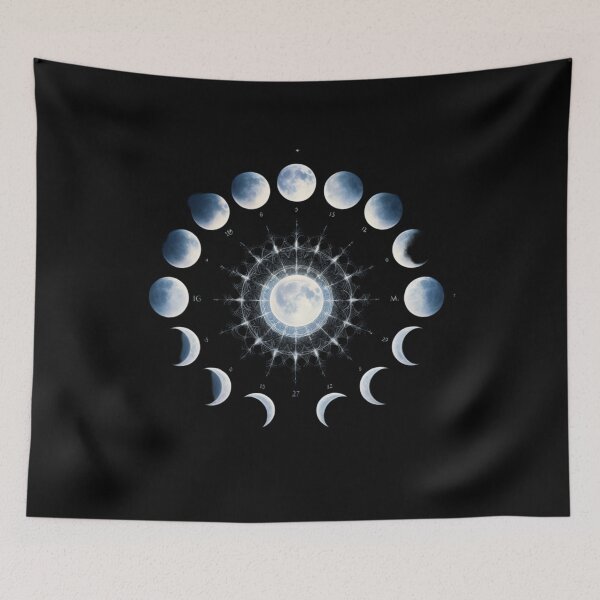 Item preview, Lunar Phases Mandala designed and sold by pumsquare.