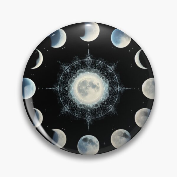 Item preview, Lunar Phases Mandala designed and sold by pumsquare.