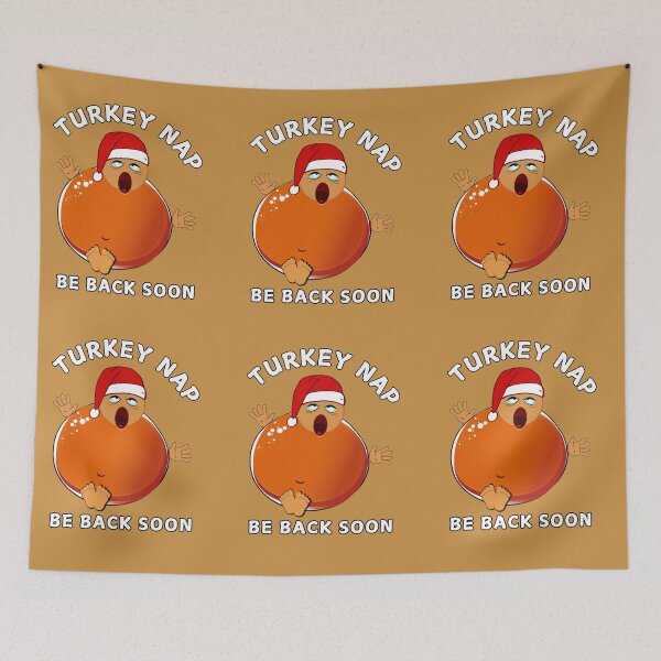 Item preview, Turkey nap - be back soon sleepy man designed and sold by 5Petals.