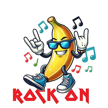 Artwork thumbnail, Ripe Banana Rocks (ROCK ON) by All4ROCK
