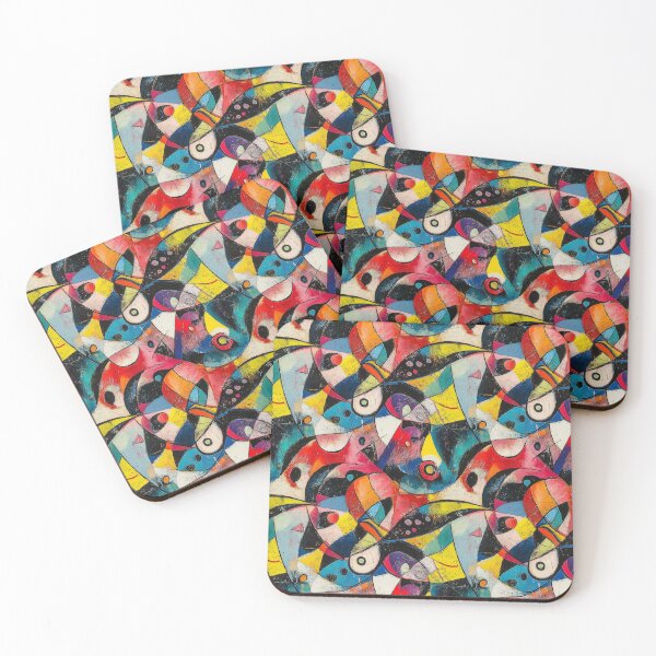 Item preview, Between Curves and Angles: Abstractions designed and sold by MidArtForge.