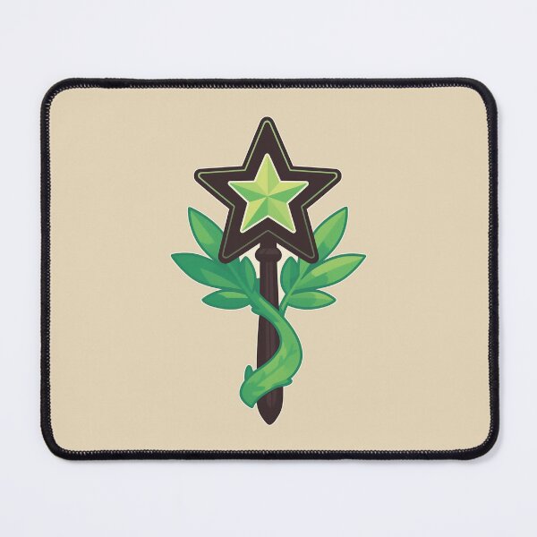 Item preview, Nature's Star Wand - Mystical Green Energy Symbol designed and sold by Myndari.