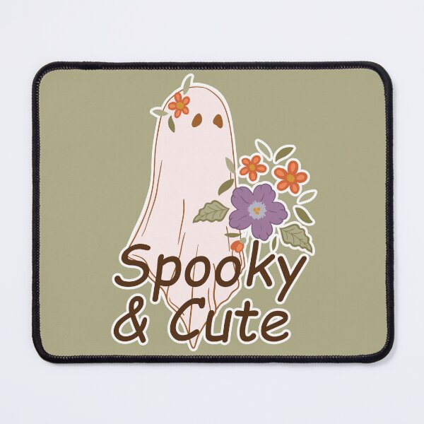 Item preview, Spooky and Cute Ghost with Flowers. designed and sold by Efthymia.