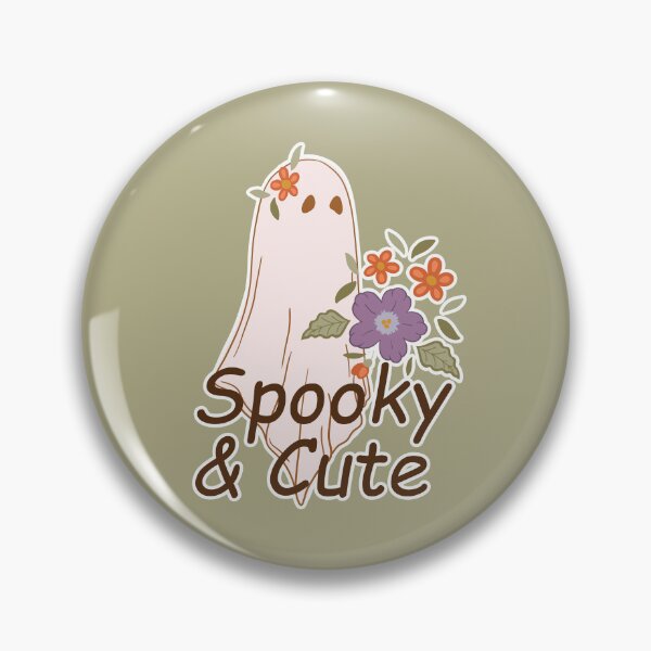 Item preview, Spooky and Cute Ghost with Flowers. designed and sold by Efthymia.