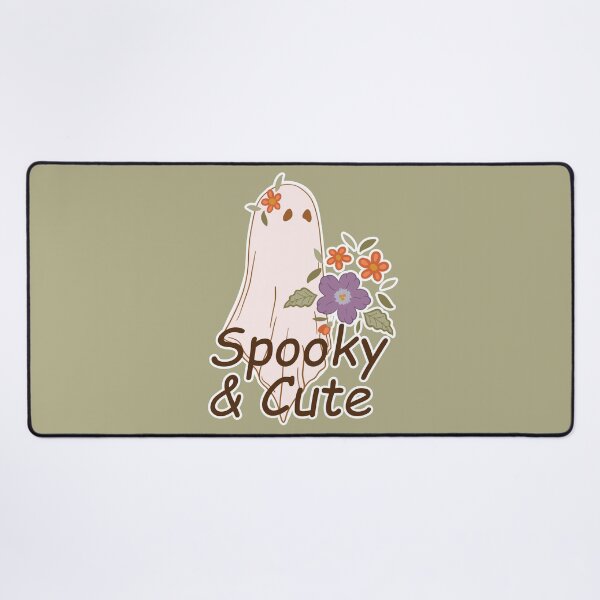 Item preview, Spooky and Cute Ghost with Flowers. designed and sold by Efthymia.