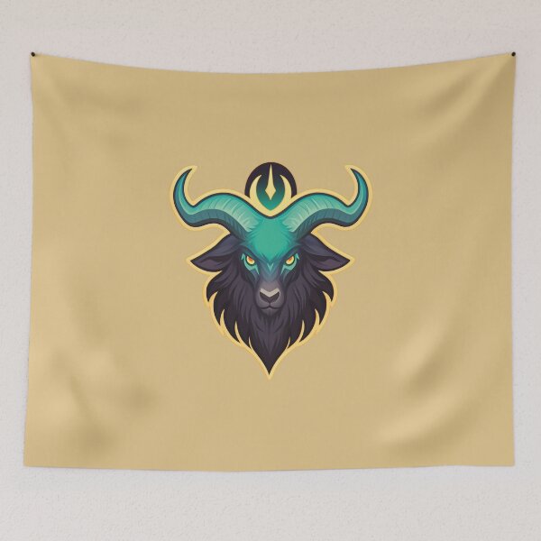 Item preview, Mystic Ram - Vibrant Horned Beast designed and sold by Myndari.