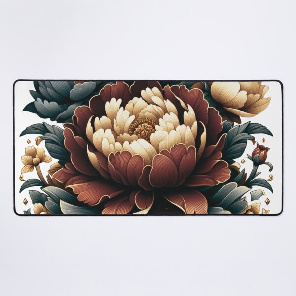 Item preview, Ornate Floral Emblem with Crown and Monogram Design designed and sold by AjugaPaint.