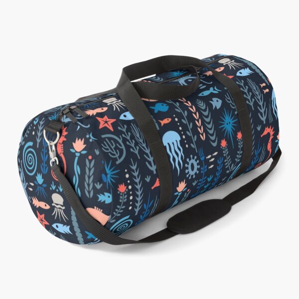 Item preview, Tote bag with maritime design with seahorse, octopus, jellyfish, fish & octopus designed and sold by hilledesign.