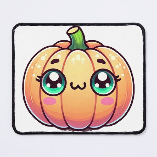 Item preview, Cute Kawaii Pumpkin - Adorable Cartoon Pumpkin Design for Halloween and Kawaii Lovers designed and sold by DiverzeDesignz.