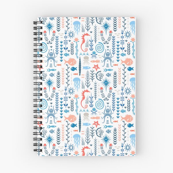 Item preview, Maritime design with seahorse, octopus, jellyfish, fish & octopus designed and sold by hilledesign.