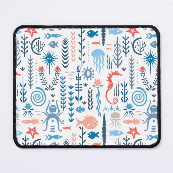Item preview, Maritime design with seahorse, octopus, jellyfish, fish & octopus designed and sold by hilledesign.
