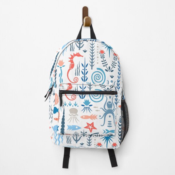 Item preview, Maritime design with seahorse, octopus, jellyfish, fish & octopus designed and sold by hilledesign.