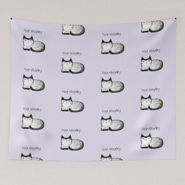 Item preview, Funny meme cat - keep sleeping designed and sold by Makitsu Neko.