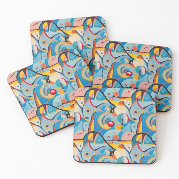Item preview, Between Curves and Angles: Abstractions designed and sold by MidArtForge.
