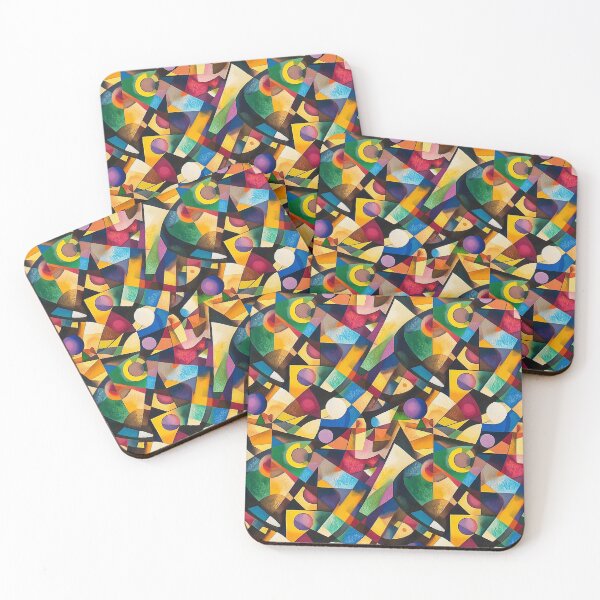 Item preview, Between Curves and Angles: Abstractions designed and sold by MidArtForge.