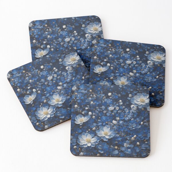 Item preview, Deep blue petals with speckles of white designed and sold by Sadia  Jannat.