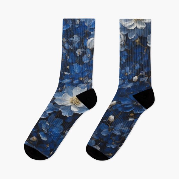 Item preview, Deep blue petals with speckles of white designed and sold by Sadia  Jannat.