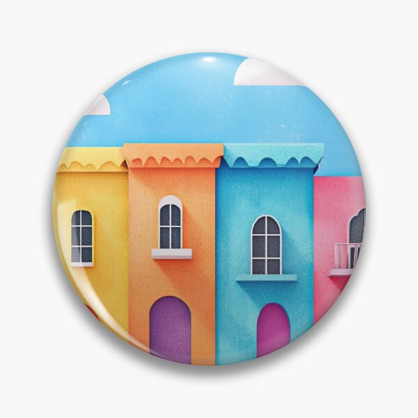 Item preview, Colourful cottages in Marrakech Morocco designed and sold by mood-creator.