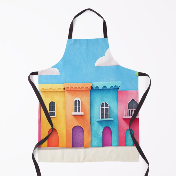 Item preview, Colourful cottages in Marrakech Morocco designed and sold by mood-creator.