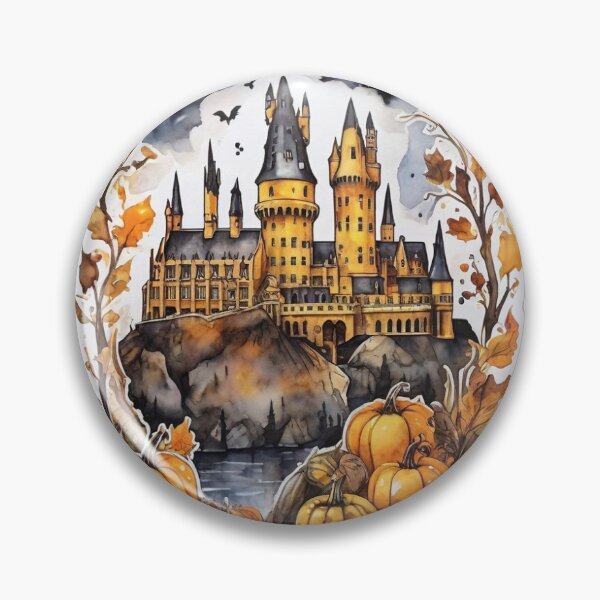 Item preview, Magical Autumn Yellow Castle Sticker designed and sold by pelzolga.